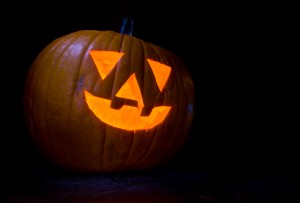 Rhett's first Jack-o-Lantern